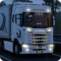 Euro Truck Simulator driving 